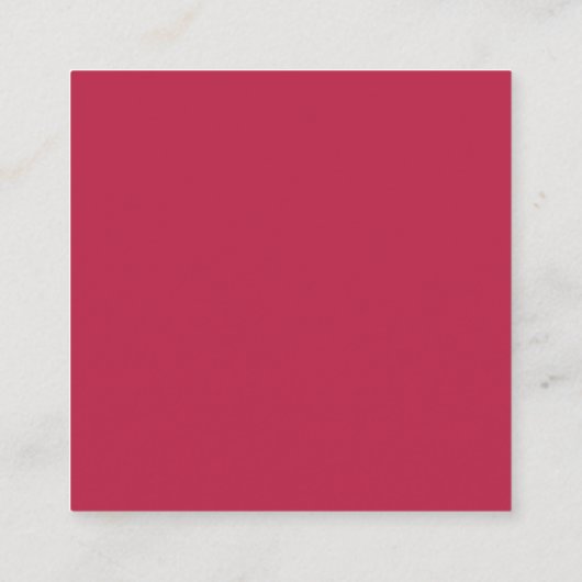 Carte D'accompagnement Simple QR Code Magenta Mariage RSVP (Dos)