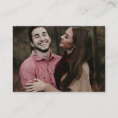 Carte D'accompagnement Simple QR Code Photo Mariage moderne (Dos)