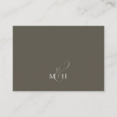 Carte D'accompagnement Simple QR Code RSVP Online Neutre Brown Simple (Dos)