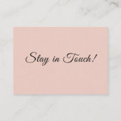 Carte D'accompagnement Simple, rose vif Nous avons déplacé le changement (Dos)