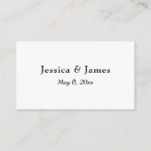 Carte D'accompagnement Simple Script Typographie Amour & Remerciements Ca (Dos)