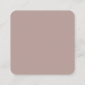 Carte D'accompagnement Simple Script Wedding RSVP Détails QR Code Mauve (Dos)
