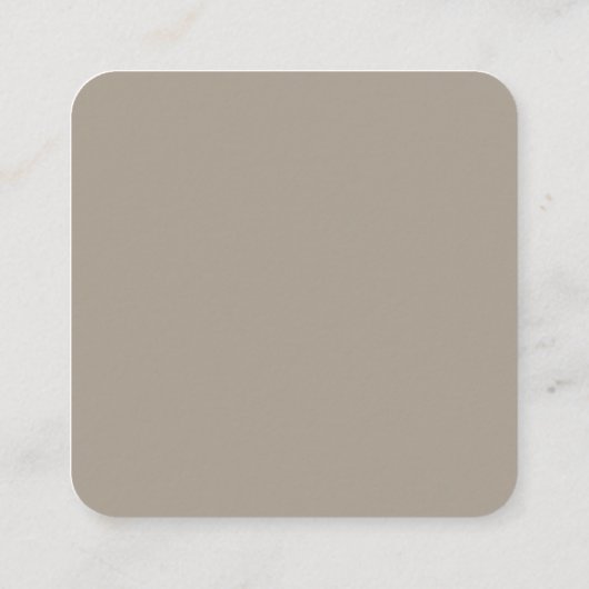 Carte D'accompagnement Simple Script Wedding RSVP Détails QR Code Taupe (Dos)