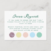 Carte D'accompagnement Simple Wedding Guest Attire Request (Devant)