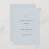 Carte D'accompagnement Simplicité de l'eucalyptus | Détails du client mar (Devant / Derrière)