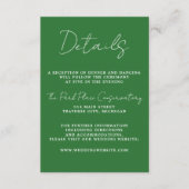 Carte D'accompagnement Simplicité réelle 3 Script Mariage minimal de prai (Devant)