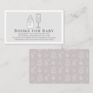 Carte D'accompagnement Sip & Voir Bouteille Champagne Grey Livres pour bé