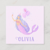 Carte D'accompagnement Sirène sous la mer Anniversaire Fête de l'âge de l (Devant)