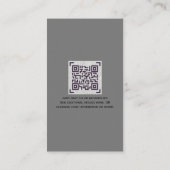 Carte D'accompagnement Site de code QR budgétaire Réponse à une invitatio (Dos)