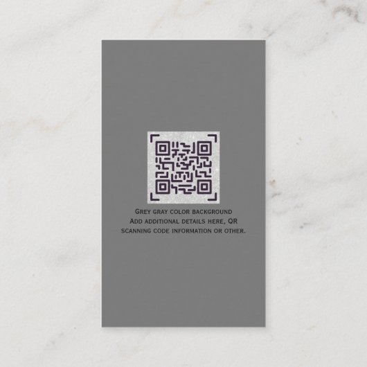 Carte D'accompagnement Site de code QR budgétaire Réponse à une invitatio (Dos)