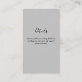 Carte D'accompagnement Site de code QR budgétaire Réponse à une invitatio (Devant)