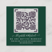 Carte D'accompagnement Site de code QR de budget RSVP détails de mariage  (Devant)