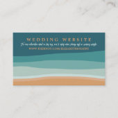 Carte D'accompagnement Site de mariage Abstrait Ocean Beach (Devant)