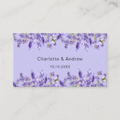 Carte D'accompagnement Site de réponse du mariage Lavender code QR RSVP (Devant)