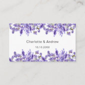 Carte D'accompagnement Site de réponse du mariage Lavender code QR RSVP (Devant)