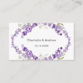 Carte D'accompagnement Site de réponse du mariage Lavender code QR RSVP (Devant)