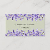 Carte D'accompagnement Site de réponse du mariage Lavender code QR RSVP (Devant)