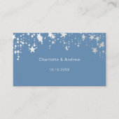 Carte D'accompagnement Site de réponse mariage bleu Dusty Code QR RSVP (Devant)