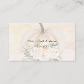 Carte D'accompagnement Site de réponse mariage citrouille code QR RSVP (Devant)
