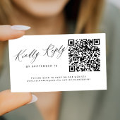Carte D'accompagnement Site du mariage de code QR budgétaire en ligne RSV