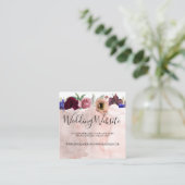 Carte D'accompagnement Site du Mariage Floral Radiant Bloom (Debout devant)