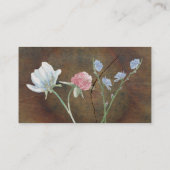 Carte D'accompagnement Site fleur sauvage du Mariage de bois de chêne (Dos)