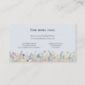 Carte D'accompagnement Site Fleur sauvage simple Fern Dusty Blue Mariage (Devant)