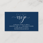 Carte D'accompagnement Site Internet Mariage RSVP Classy Moderne (Devant)