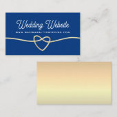 Carte D'accompagnement Site mariage (Devant / Derrière)