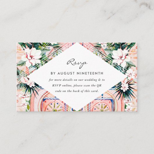 Carte D'accompagnement Site mariage | Analyse du code QR (Devant)