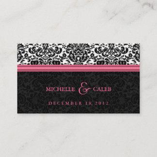 Carte D'accompagnement Site mariage damassé