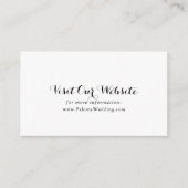 Carte D'accompagnement Site Mariage de Calligraphie moderne (Devant)