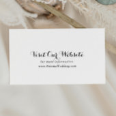 Carte D'accompagnement Site Mariage de Calligraphie moderne