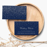Carte D'accompagnement Site Mariage de Navy Blue & Glam Silver Confetti<br><div class="desc">La collection de confettis mariages bleu marine et argent glam est parfaite pour tout couple qui planifie une célébration mariage romantique. Le design se compose d'un arrière - plan bleu marine chic avec confetti argent glam qui est vraiment étonnant et parfait pour tout événement spécial. Le libellé incorpore la même...</div>
