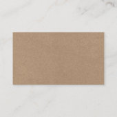 Carte D'accompagnement Site Mariage de script de brosse moderne QR Kraft (Dos)