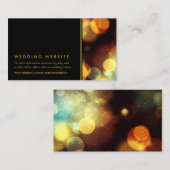 Carte D'accompagnement Site Mariage de Twilight Bokeh (Devant / Derrière)