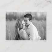 Carte D'accompagnement Site mariage Détails photo minimaux (Dos)