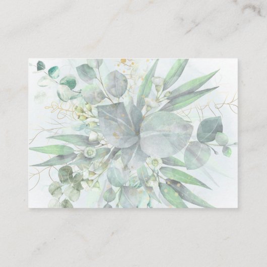 Carte D'accompagnement site Mariage du feuillage vert (Dos)