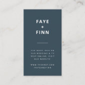 Carte D'accompagnement Site mariage | Dusky Blue Scandinavian QR Code (Devant)
