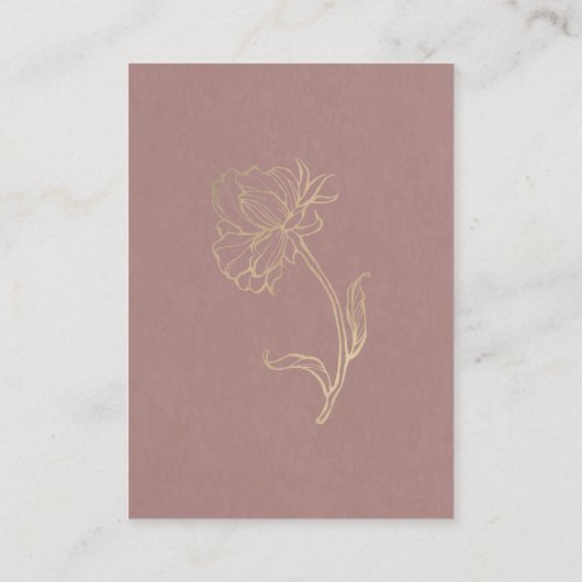 Carte D'accompagnement Site mariage Elegant Gold Typography RSVP (Dos)