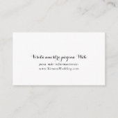 Carte D'accompagnement Site Mariage espagnol (Devant)