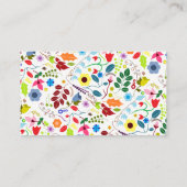 Carte D'accompagnement Site Mariage moderne Boho Chic Floral (Dos)