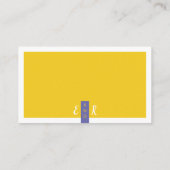 Carte D'accompagnement Site mariage moderne contemporain jaune violet (Dos)