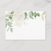 Carte D'accompagnement Site Mariage moderne Elegant Floral Greenery (Dos)