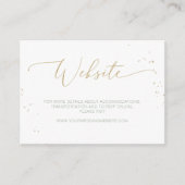 Carte D'accompagnement Site Mariage moderne Elegant Floral Greenery (Devant)