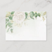 Carte D'accompagnement Site Mariage moderne Elegant Floral Greenery (Dos)