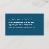 Carte D'accompagnement Site Mariage moderne et tendance (Devant)