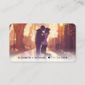 Carte D'accompagnement Site mariage Photo Code QR (Dos)