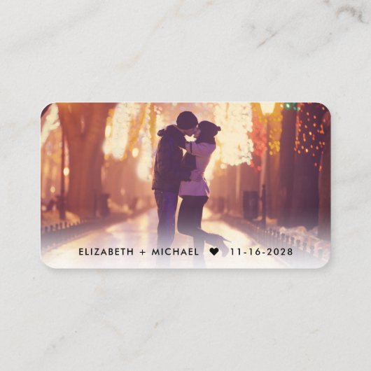 Carte D'accompagnement Site mariage Photo Code QR (Dos)