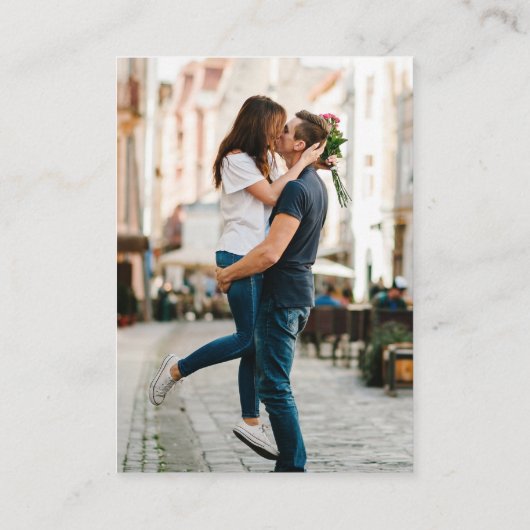 Carte D'accompagnement Site mariage | Photo d'analyse de code QR (Dos)